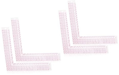 DIYEAH 4stücke Nähmaß Förmiges Kurvenlineal Transparentes Schneiderlineal Mit Integriertem Maßstab Für Schnittmuster Zeichnen Und Quilten Für Anfänger Und Profis