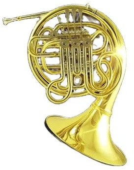 Waldhorn-Set Orchester Messing Goldlack F Ton Bb 4 Schlüssel Doppel Waldhorn Gelb