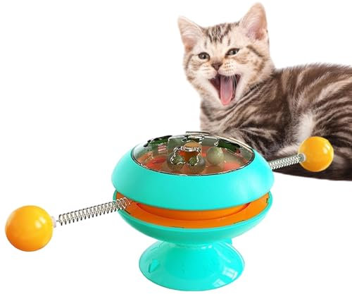 Duroecsain Jouet interactif pour Chat Moulin à Vent, Jouet Rotatif à à Chat,Jouet interactif pour Chat Moulin à Vent pour Chats d'intérieur | Jouet interactif d'entraînement pour Chat à l'à Chat,