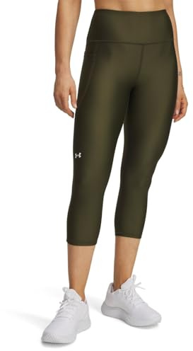 Under Armour damer HeatGear Armour High No-Slip Midjeband Ficka Capri Leggings