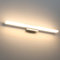 SUZNIU Led Aplique Espejo Baño, 40CM Luz Espejo Baño IP44 Blanco Frio 3000K Pared Luz, 6W Lampara Apliques de Para de Impermeable Plata