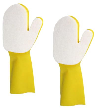 NULYLU 2pcs Latex Cleaning Gloves for Swimming Pool and Kitchen Washing Household Housework Accessory