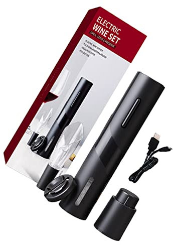 PRETYZOOM Descorchador Eléctrico Para Vino Sacacorchos Recargable Abridor De Botellas Diseño Moderno Para Del Vino