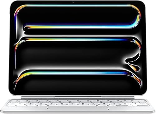 Apple Magic Keyboard (per iPad Pro 11-pollici M4) (QWERTY Spagnolo) Bianco (Ricondizionato)