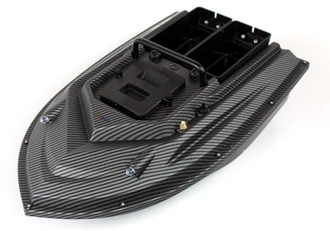 Torcster Futterboot Baitster Eco Carbon 40-GPS Köderboot Karpfenangeln RTR inkl. Akku, Ladegerät LED Licht für Seen, Flüsse