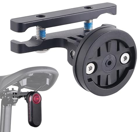 SCBOY Fahrradsattel Halterung Für Garmin Varia rtl515/500/510/RVR315 Rückfahrradar und Rücklicht Einstellbarer Winkel Unter dem Sitzkissen angebracht