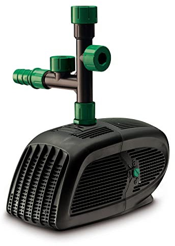 Blagdon Midipond High Performance Pond Pump to Run Fountains, Waterfalls & Filters, 5 Fountain Heads, Adjustable Extension Pipes, Fittings Included, Easy Clean, for Ponds up to 3582 Litres, Black