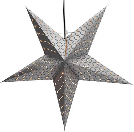 GURU SHOP Faltbarer Advents Leucht Papierstern, Weihnachtsstern 60 cm - Cesara