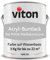 Viton Buntlack 3 Kg Silber - Seidenmatt - Wetterfest für Außen und Innen - 3in1 Grundierung & Lack - HAE 30 - Farbe auf Wasserbasis für Holz, Metall & Fliesen - RAL 9006 Weißaluminium