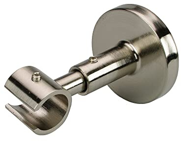 Ourdeco Deckenträger für Gardinenstangen 5,5 cm, Innenlauf, ø 16 mm, 1 Stk edelstahl optik