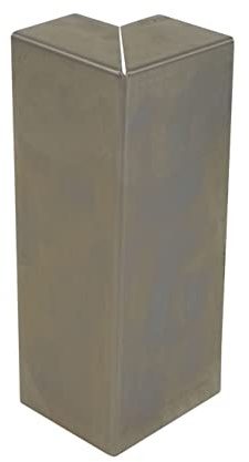 innogard Eckverbinder Rasenkante breit Cortenstahl 20 cm | Beet-Einfassung mit Korrosionsschutz