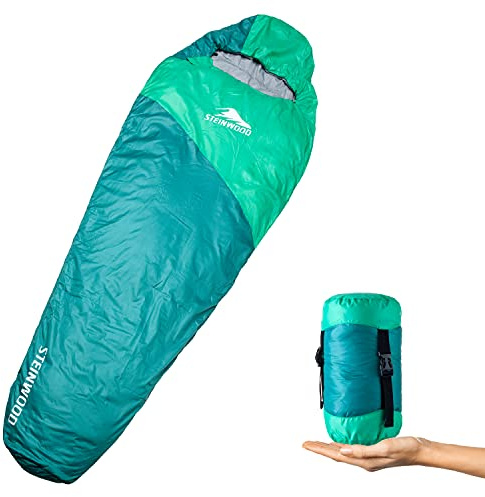 Steinwood Schlafsack koppelbar 210 cm, 3-4 Jahreszeiten Mumienschlafsack