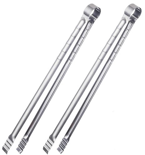 2 Stück Küchenzangen, BBQ Grillzange 45cm, Kochzange Edelstahl, Pommes Zange, Küchenzangen, Buffetzange für Salat, Barbecue, Buffet, Kochen, Backen