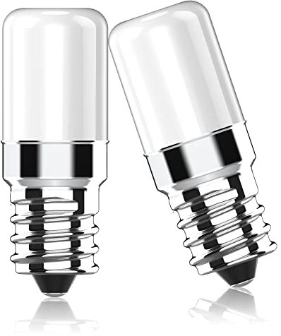 RuLEDne E14 LED Lampe für Kronleuchter, Wandlampe, Schreibtischlampe, 5er Pack (2 Pack Cold White)