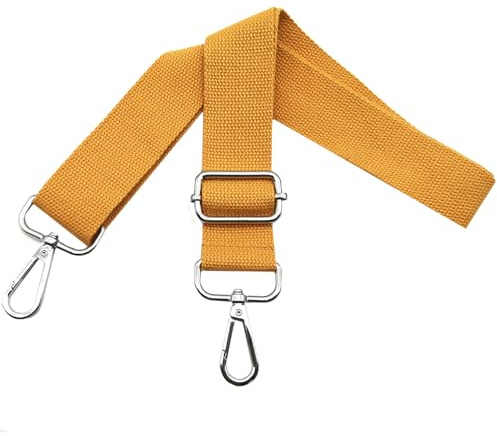 Omxyinma Taschengurte zum Wechseln Schultergurt Tasche - Taschengurt Verstellbar Breit 3.8cm mit Silber Karabiner, Tragegurt für Handtaschen Damen Taschenband, Umhängegurt Taschen, Orange, Q1