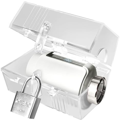 Couvercle de protection pour thermostat de radiateur avec serrure mise à niveau, capteurs de thermostat, boîte de protection universelle, plus d'espace, clips supplémentaires, pour AVM FRITZ