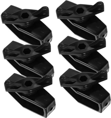 CIMAXIC 6pcs Heavy Duty Cable Tensioner Tool for Garden Fencing Portable Plastic Wire Tightener for Steel Rope and Plastic Rope Adjustable Black Tensioning Accessory