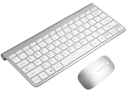 DOITOOL 2.4g Wireless Keyboard and Mouse Computer Keyboard Compact and Portable for Travel