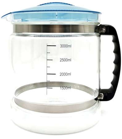 Lerpwige Colector de agua de vidrio de alta capacidad 4L para encimeras Destiladores Electrodomésticos Contenedor destilado Gran Capacidad Colector destilado