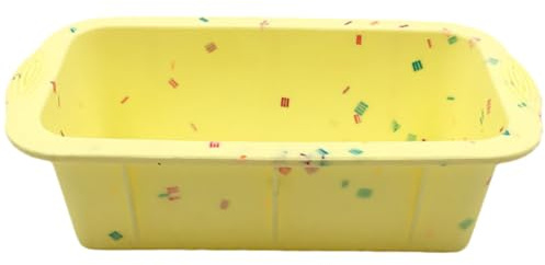 MUELODSIC Molde Rectangular de Silicona Amarillo para Hornear Pan, Molde Antiadherente Lavable para Pasteles y Repostería Casera, Adecuado para Horno Doméstico y Cocina Profesional
