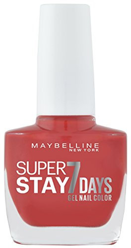 Maybelline New York Make-Up Superstay Nailpolish Forever Strong 7 Days Finish Gel Nagellack Passionate Red/Farblack mit ultra starkem Halt ohne UV Lampe in kräftigem Rot, 1 x 10 ml