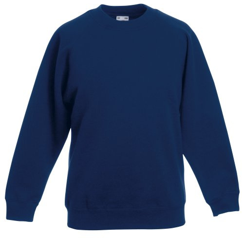 Fruit of the Loom Barn Unisex Raglan Ärmtröja (5-6) (Marin)