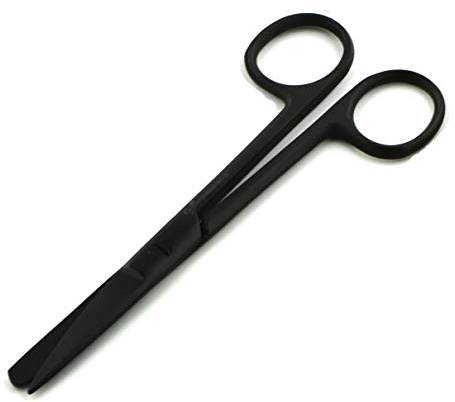 Sax, klädsax 14,5 cm, husdjurskötsel, första hjälpen, hemanvändning … (14 sm STR Sharp/blunt, svart)