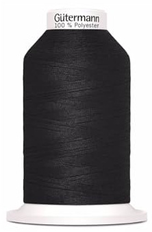 Gütermann G715263-000 Nähgarn, Polyester, 000 Schwarz, 1000 m, meter