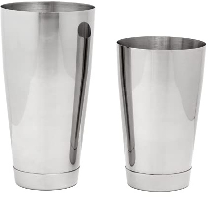 The Art of Craft Boston Shaker Set: dos piezas de 510 ml y 783 ml de acero inoxidable con peso profesional Bartender coctelera