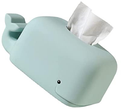 MYSUNBAR Tissue Box Wal Taschentuchbox mit Handyhalter, Silikon Taschentuchspender Kosmetiktuch Behälter Tischdekoration für Wohnzimmer Badezimmer Büro