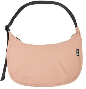 Ela Mo Moon Bag - Schöne Damen Halbmond Tasche - Nachhaltige Crossbody Bag aus recyceltem PET, schicke halbrunde Schultertasche für Alltag & Reisen (Cocoa)