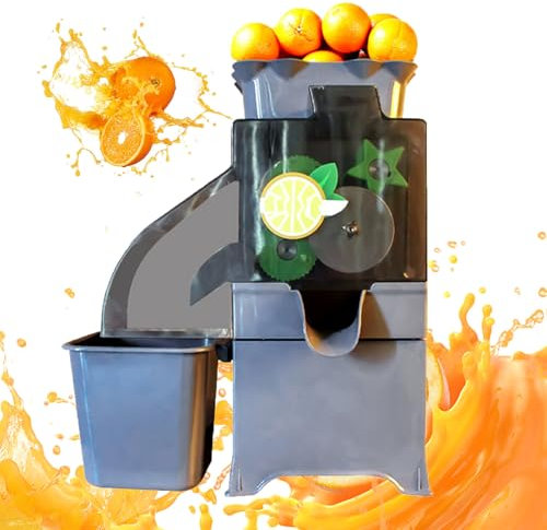 Spremiagrumi Commerciali, estrattore Automatico di Succo a masticazione lenta, per Arance φ40-80mm, 20-25 Pezzi/min, con Scatola Filtro Estraibile e Secchio di Raccolta, per Succo d'arancia