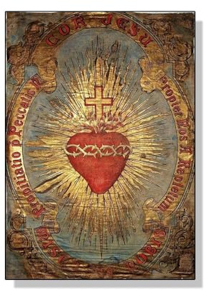 SHINERING Peinture Sur Toile Du Sacré-Cœur De Jésus, Marie, Affiche D'Art Du Sacré-Cœur, Impression Murale, Image Pour Salon, Décoration D'Intérieur, Format A6 21X30Cm Sans Cadre