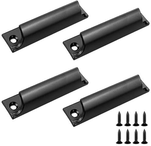 4 Piezas Tiradores de Puerta de Balcón, Tirador de Puerta Corredera | Manija de Puerta de Aleación de Aluminio, con Tornillos de Acero Inoxidable, para Puerta Corredera, Puerta del Balcón, Cajón
