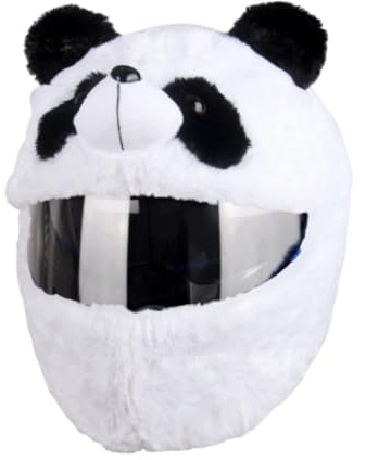 Generisch Motorrad Plüsch-Helmschutzhülle, Halloween Lustige Motorcycle Helmet Cover, Kürbis/Kaninchen/Schwarze-Katze/Teufel Cartoon Helm-Überzug, Universeller Zubehör für Motorradhelme