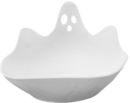 Nhujevkom Assiettes Halloween,Plateau de Service Fantôme d'Halloween | Vaisselle Décorative et Plateau de Service pour Fromage, Charcuterie, Apéritif, Cuisine, Fruits, Salade et Casse-Croûte