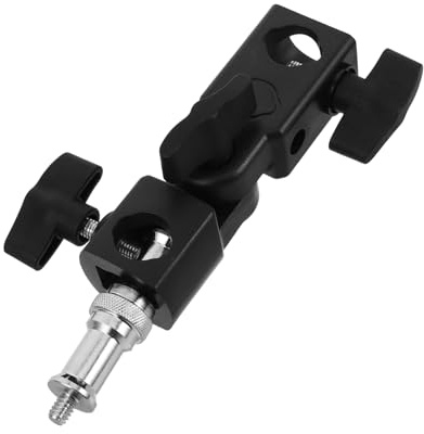 FUNNETOYU Umbrella Stand Adapter Flashlight Bracket Lightweight Compact Photography Lighting Socket with Adjustable Clamp Metal and Abs Construction Suitable for Weddings and Events