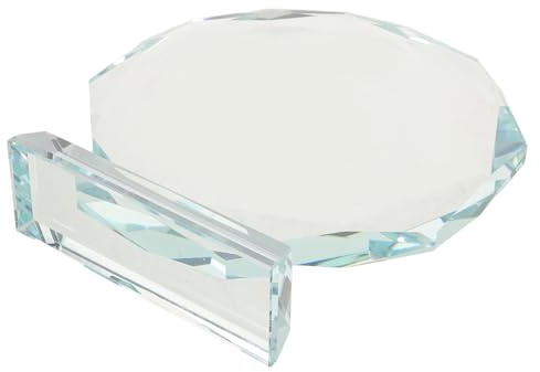 BCOATH Trophée Cristal Plaque de Verre Transparente pour Récompense Employé Prix Personnalisé DIY pour Remise de Diplôme et Concours