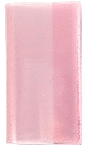 Homoyoyo Jelly Collection Album Business Card Holder 84-pocket Pink Portable Tickets Storage Organizer for Travel, Concerts, and Souvenirs