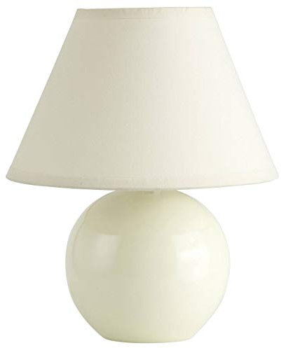 BRILLIANT lampe de table Primo beige/marron clair | 1x D45, E14, 40W, adapté aux lampes à suspension (non inclus) | Échelle A ++ à E | Avec interrupteur à cordon