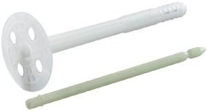 Fischer DIPK II 8/40-60 Tassello per Cappotti a Percussione con Spina Rinforzata con Fibra di Vetro, Fissaggio di Pannelli Isolanti in Polistirene, Lana di Vetro, Sughero, Poliuretano (200 Pz.)