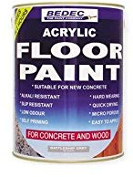 Bedec Acrylic Water Based Floor Paint Black 2.5 Litre