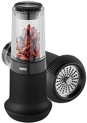 GEFU Chilischneider X-PLOSION, Chilimühle, leer, Gewürzschneider für Chili, extra scharf, schwarz