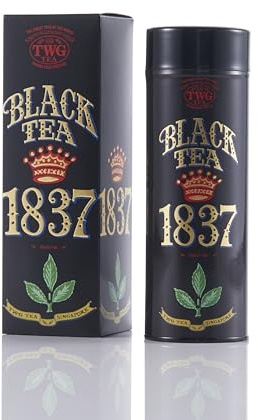 TWG Tea | 1837 Black Tea | Schwarzer Tee | Früchte & Blumen | Haute Couture Dose, 100G | Geschenkset