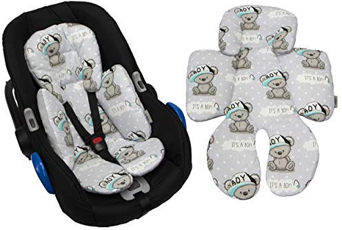 GaGaDumi Sitzverkleinerer aus Baumwolle – Universell für alle Babyschalen, Autositze, Kinderwagen und Hochstühle - hypoallergen (W5)
