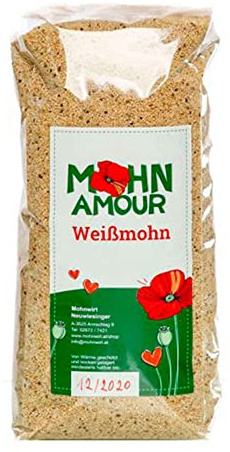 Waldviertler Weißmohn ungemahlen 250g - Ungemahlen und bereit zum verkochen - Hergestellt aus eigener Landwirtschaft von Mohnwirt Neuwiesinger