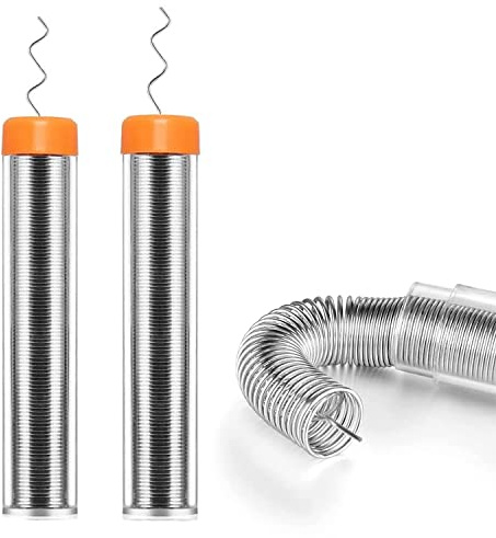 2Pcs Solder Wire,1mm Diameter Rosin Core Solder for Electronic Electrical Soldering Components Repair(Net 20g)