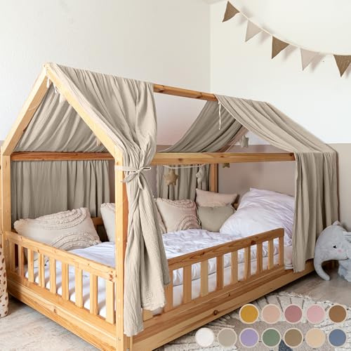 lilimaus Hausbett Himmel [in 12 Farben] Betthimmel Hausbett aus 100%