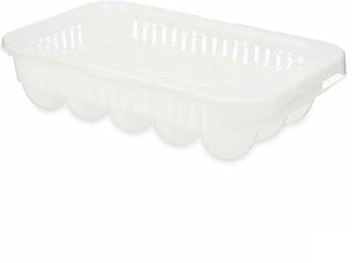 Kinvara Huevera Blanco Transparente Plástico 17,5 x 7 x 28,5 cm (12 Unidades)
