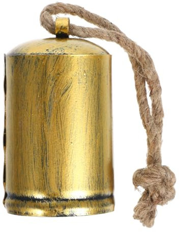 CATIEBYE Vintage Kuhglocke Zum Aufhängen Rustikale Metallglocke Für Weihnachtsbaum Und Fensterdekoration Große Glocke Mit Seil Für Festliche Anlässe Und Stimmungsvolle Akzente
